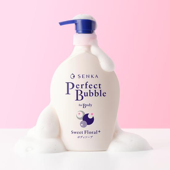 Senka Perfect Bubble For Body Sweet Floral Foaming Body Wash 500ml