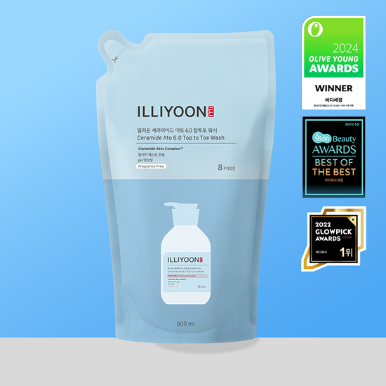 Illiyoon Ceramide Ato 6.0 Top to Top Wash 500ml Refil